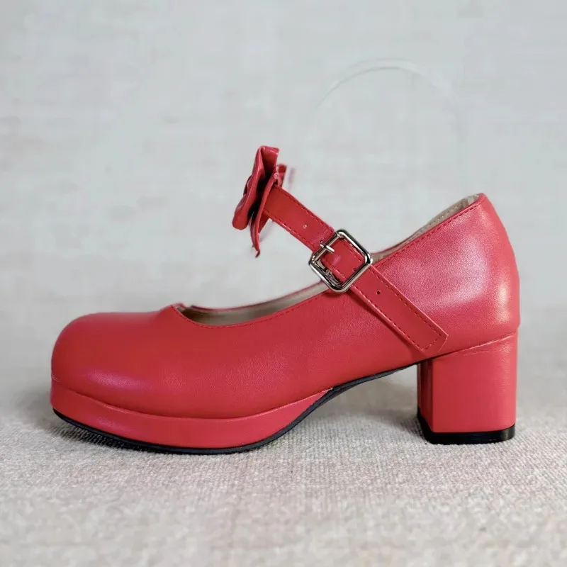 Anime Cardcaptor Sakura Card Captor Cosplay Shoes Red PU Leather Lolita Shoes