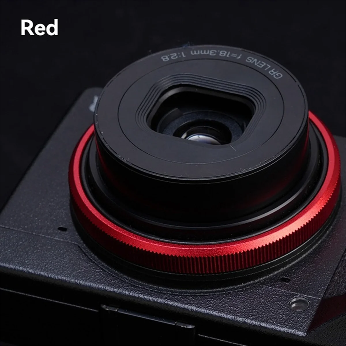 حلقة عدسة الكاميرا TCE لكاميرا III GR3X/GR3 HDF من سبائك الألومنيوم وغطاء حلقي للزينة باللون الرمادي #6