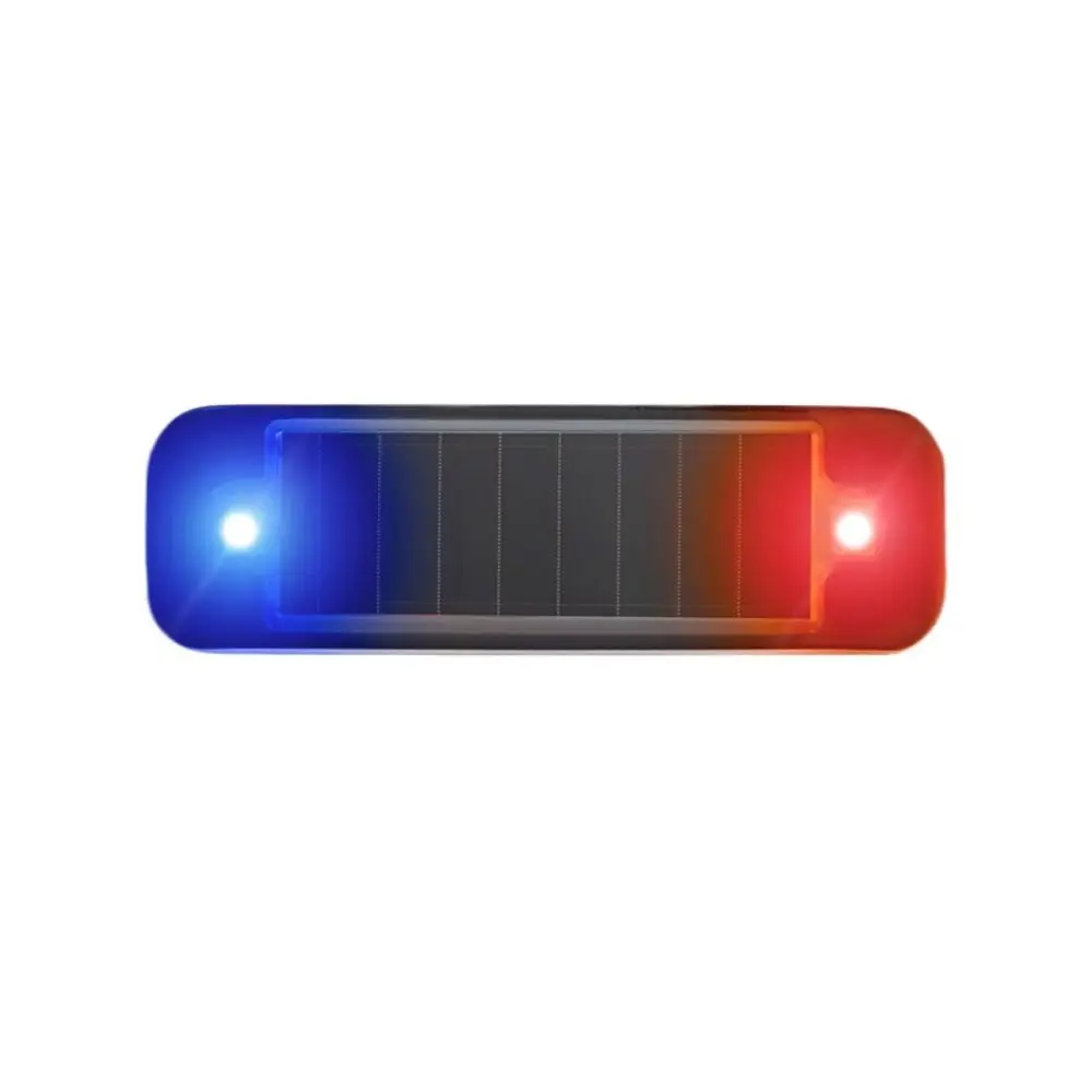 Mini LED Flashing Bicycle Light Solar-Powered Simulated Alarm Dummy Alarm Lamp Decorative Light Waterproof Car Warning Light