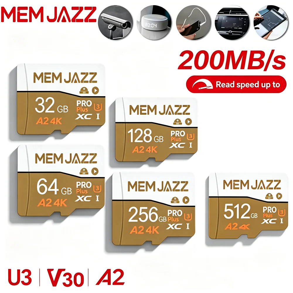 128GB 256GB 512GB Micro TF SD Memory Card SD Card U3 V30 A2 Hot Sale For FPV Drone Racing Quadcopter 4K 60fps