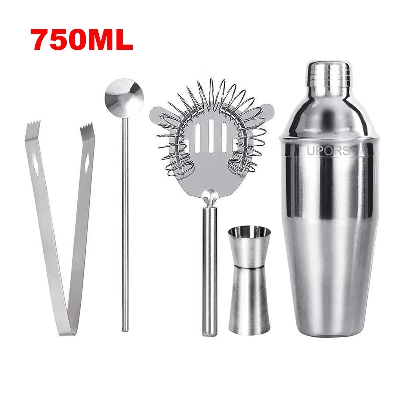 UPORS Edelstahl Boston Cocktail Shaker 550ML/750ML Barkeeper Mixer Für Martini Wein Getränk, Der Bar Werkzeuge party Liefert