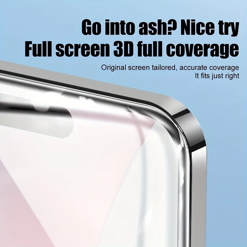 3 قطعة حافة سوداء الزجاج المقسى فيلم آيفون 11 12 13 14 15 16 برو ماكس 14 15 16 زائد XR XS ماكس HD واضح المضادة للخدش الزجاج #3