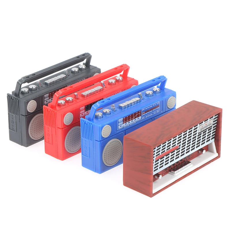 1:12 Poppenhuis Miniatuur Radio Model Recorder Speler Speelgoed Pop Meubels Decor