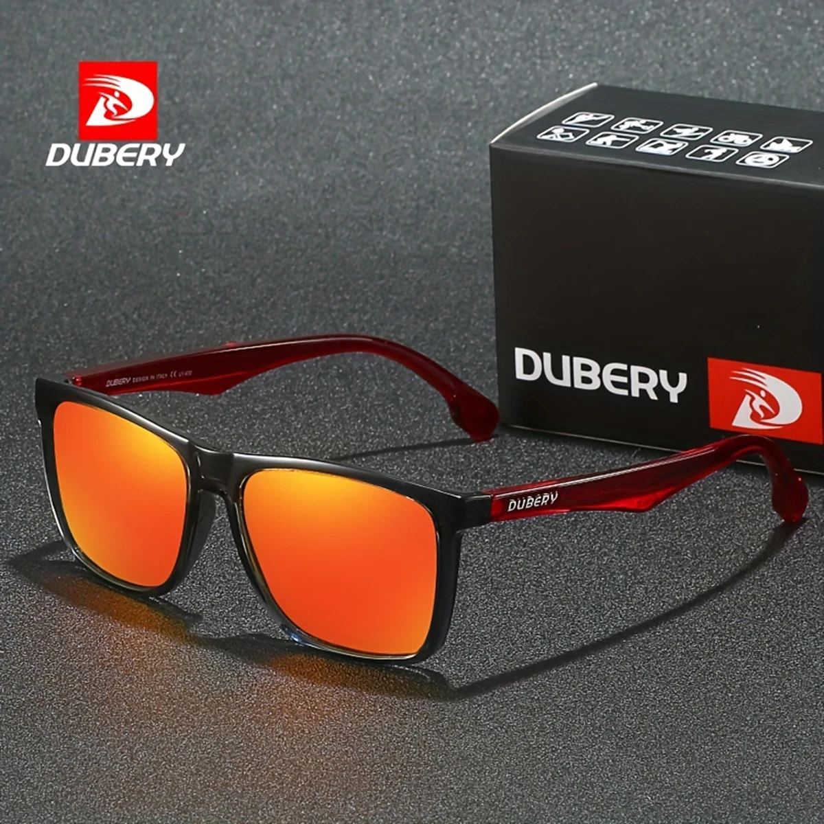 DUBERY Polarized UV400 Protection Sunglasses For Men And Women 8 Colors Model 150