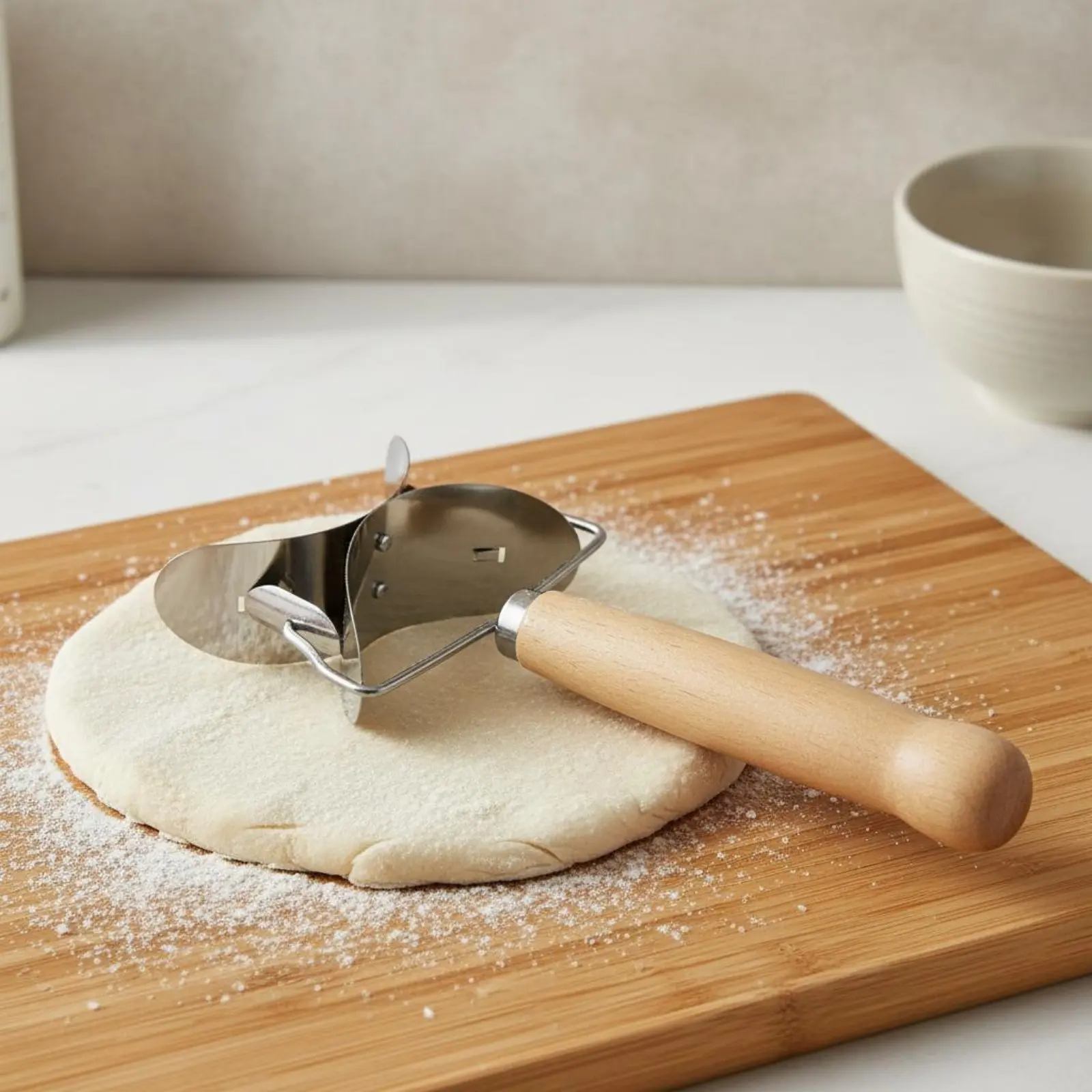 Manual Dumpling Cutter Safe Smooth Rim Dumpling Pastry Cutter Round Pastry Mold Long-Lasting Kitchen Tool Ergonomic Handle