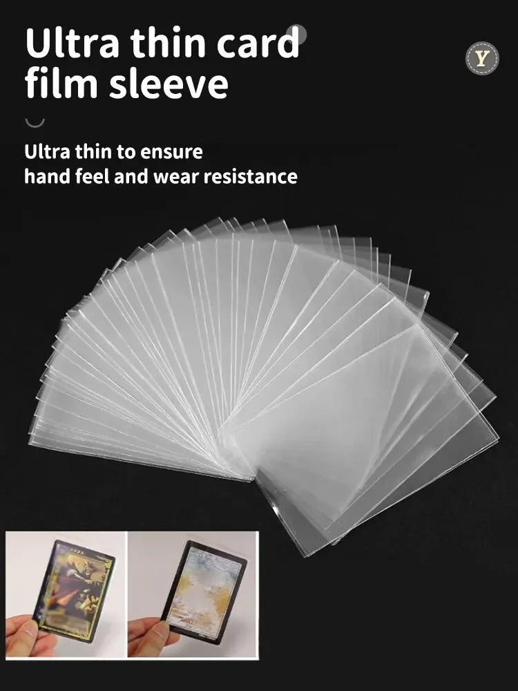 Rękawy na karty do gry Protector 100 sztuk przezroczysta torba do przechowywania magiczna tablica do gry Tarot Protector obejmuje dla dzieci zabawka prezent — zdjęcie 2