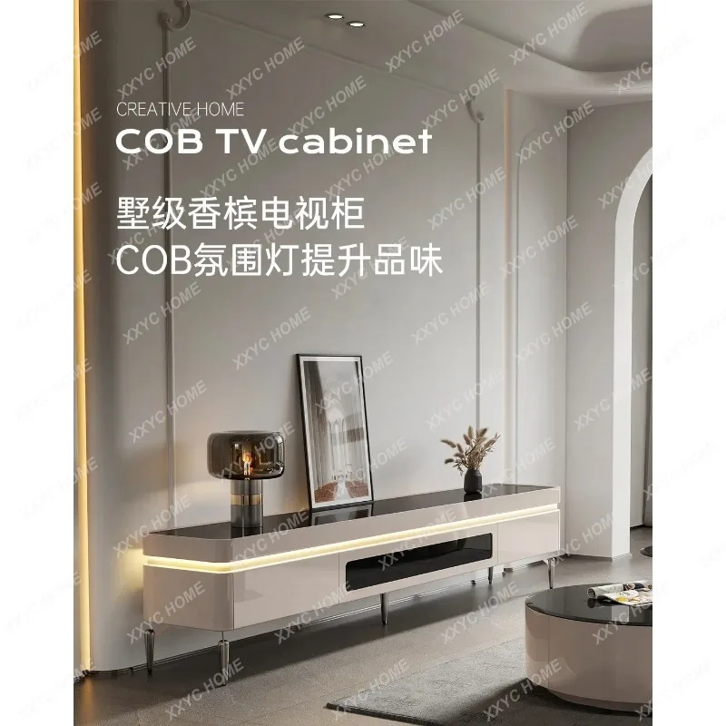 XX TV cabinet floor-to-ceiling living room home high-end new high-footed  ultra-thin TV cabinet high-end