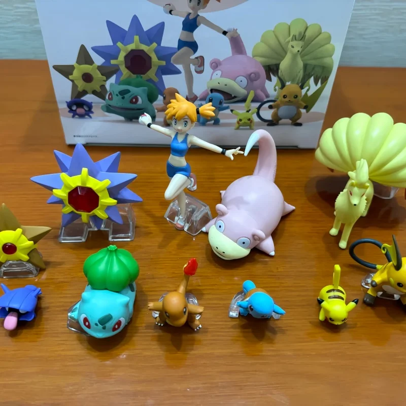 New Bandai Original Scale World Pokemon Kanto Region Red Charmander Squirtle Bulbasaur Anime Action Figures Toys For Kids Gifts - view 6