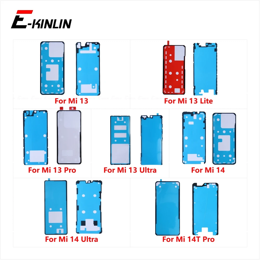 

ЖК-экран, задняя крышка батарейного отсека, задняя наклейка, клейкая клейкая лента для Xiaomi Mi 13 14 14T Pro Lite Ultra