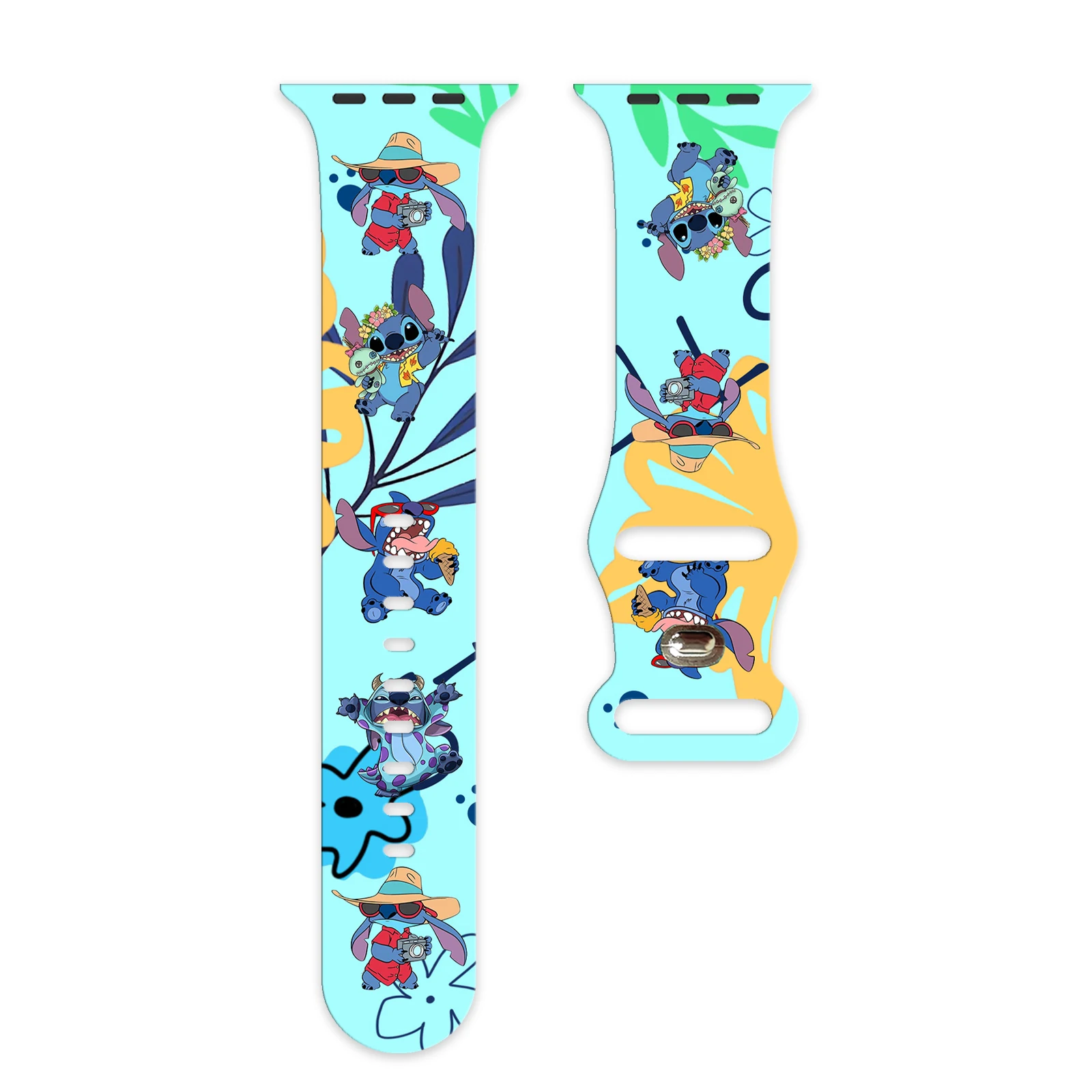 

Stitch Series 2 printed watch strap for iWatch 11 10 9 8 Silicone Band Replaceable Bracelet for Apple Watch 38mm 44mm 42mm 41mm