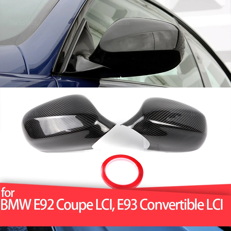 

Real Carbon Fiber Side Wing Mirror Cover Cap Sticker For BMW 3 Series E92 coupe LCI 2010-2013 E93 Convertible LCi 2009-13