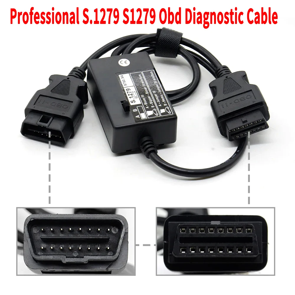 

Professional S.1279 S1279 Obd Diagnostic Cable Interface Module for Lex 3 P2000 New Cars Boxer Scanner Obd2 Male to Female