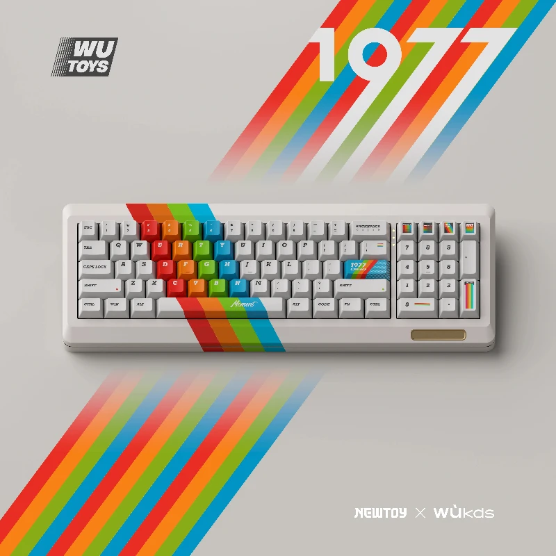 

Original Retro Polaroid Keycap 1977 Cherry Profile/KCA Height 172 Keys PBT Five Sided Sublimation Mechanical Keyboard Keycaps