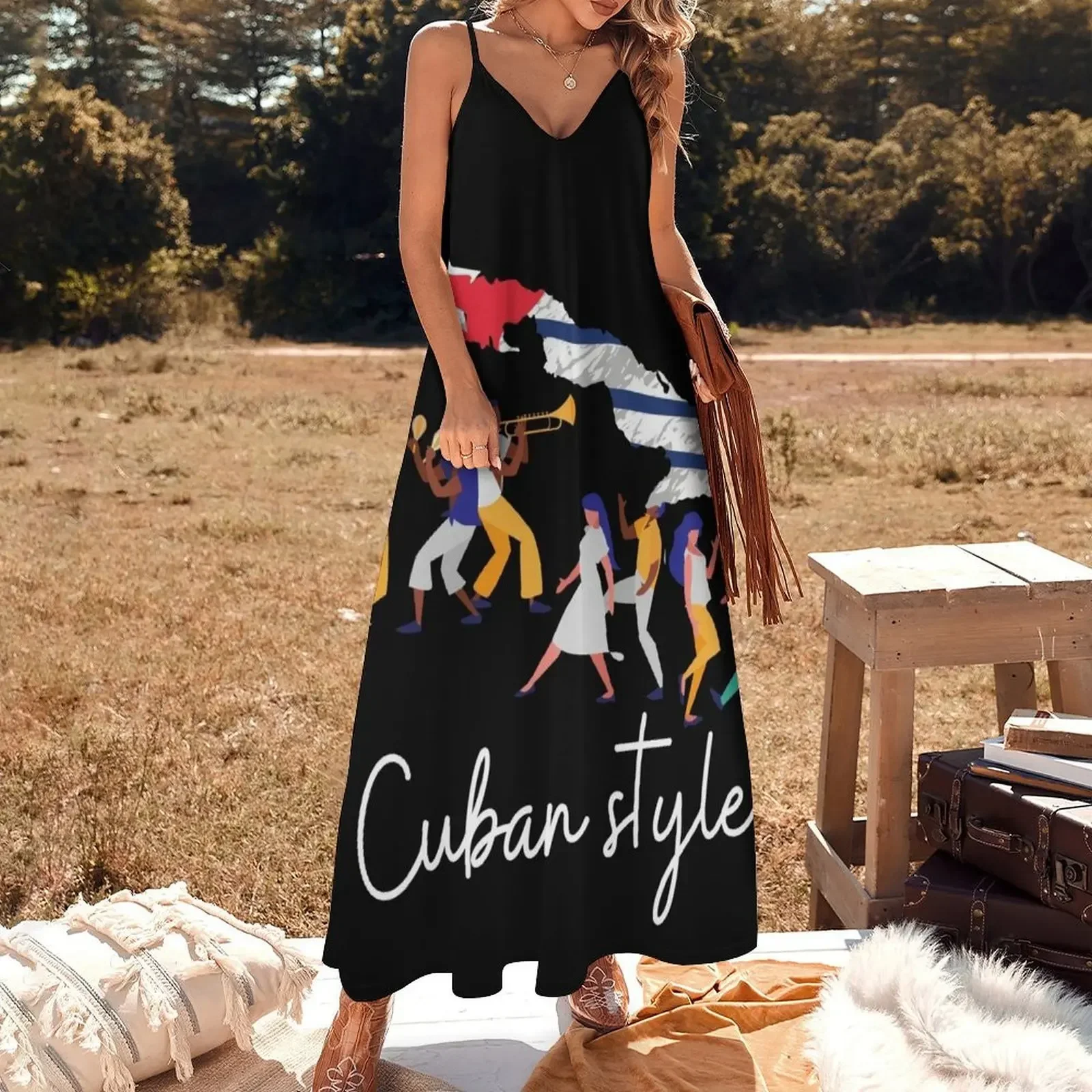 guayabera , cuban style Sleeveless Dress elegant dress Long dresses Dress