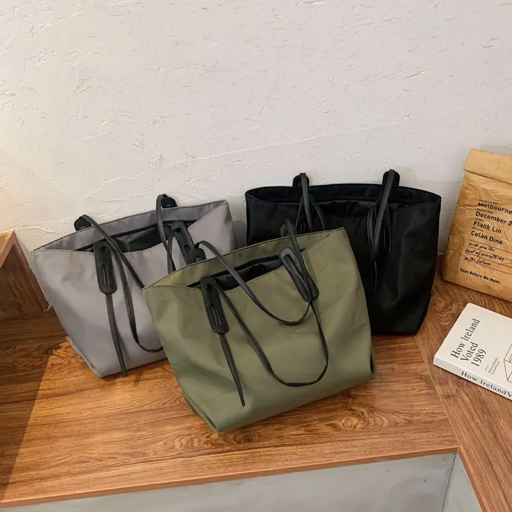 

Korean Style Oxford Cloth Shoulder Bag Large Capacity Women's Bags Work Tote Bag Streetwear