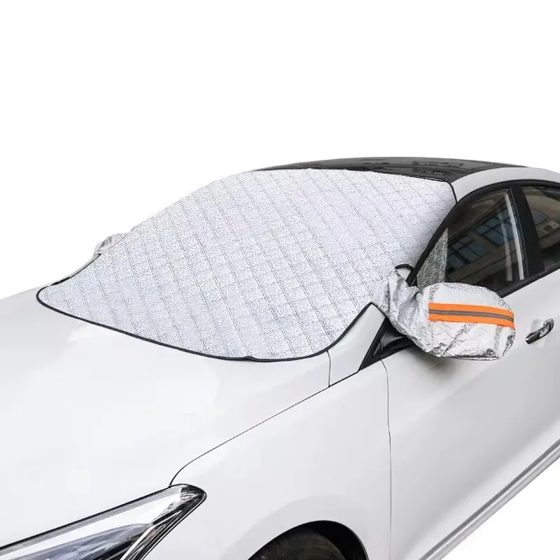 Protetor de Para-brisa de Carro para Inverno, Proteção contra Neve para Estacionamento ao Ar Livre, Anticongelante, Antigelo, com Proteção para Espelho Retrovisor