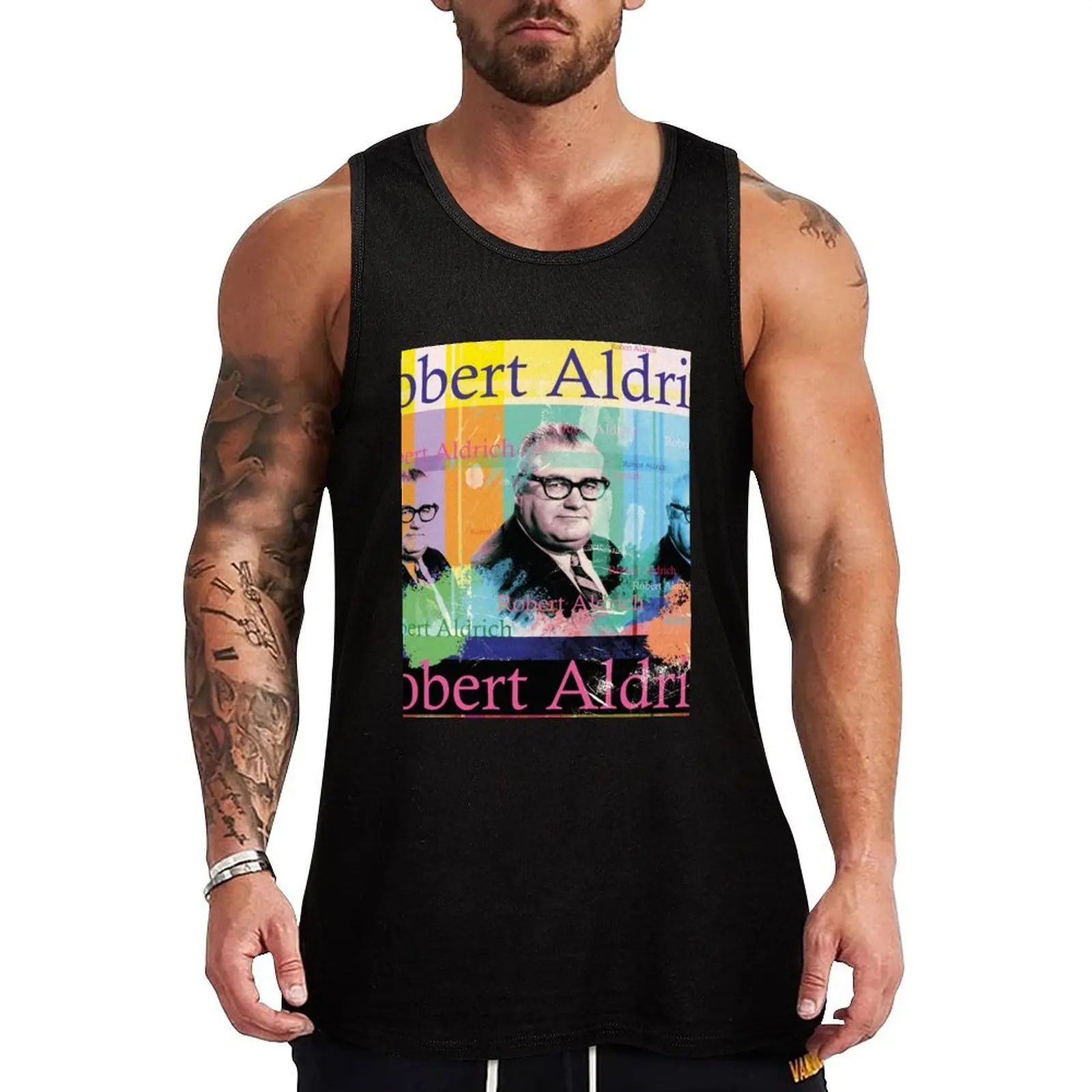 

American director Robert Aldrich Tank Top Fitness Workout Tank Top Breathable Muscle Fit Shirt