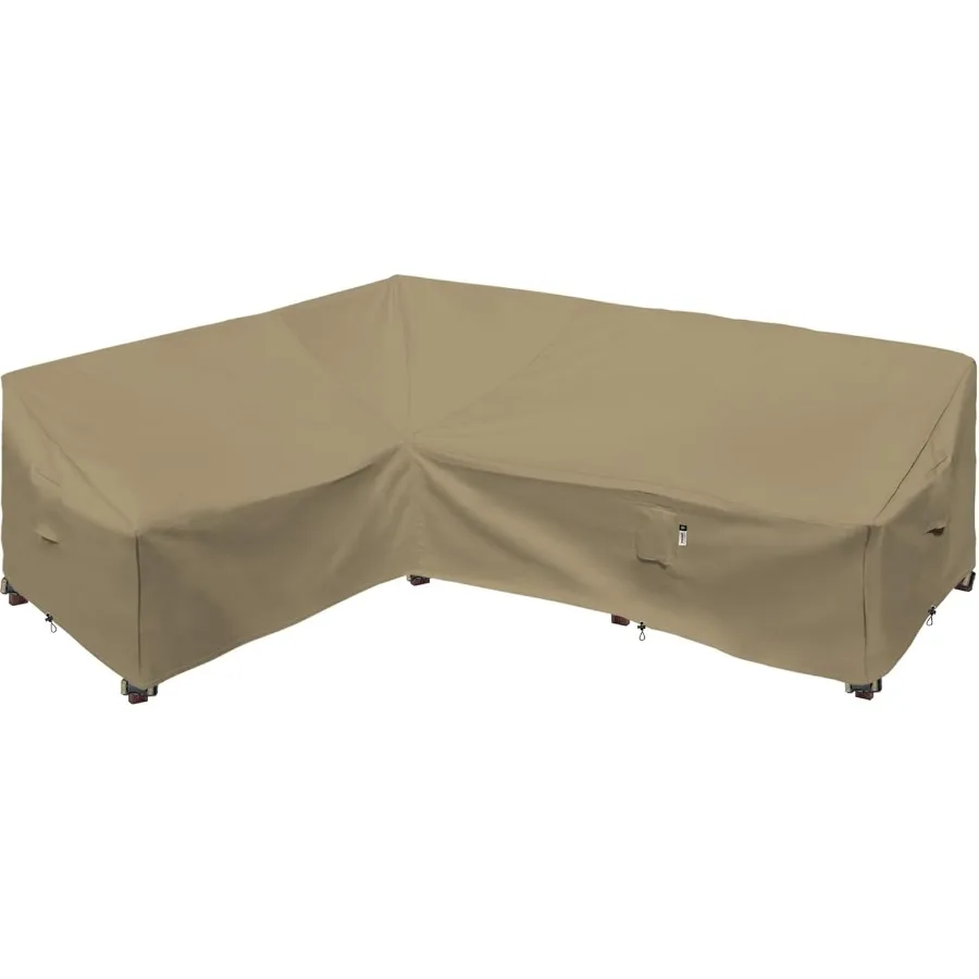

Heavy Duty Outdoor Sectional Couch Covers 83X104 Waterproof 600D Patio Sectional Sofa Cover for LShaped Lawn Furniture Protecti