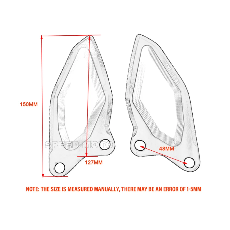 Accessories For Daytona660 Daytona 660 2024 2025 Motorcycle CNC Footrest Heel Guard Cover Rearsets Foot Rest Peg Protector 6