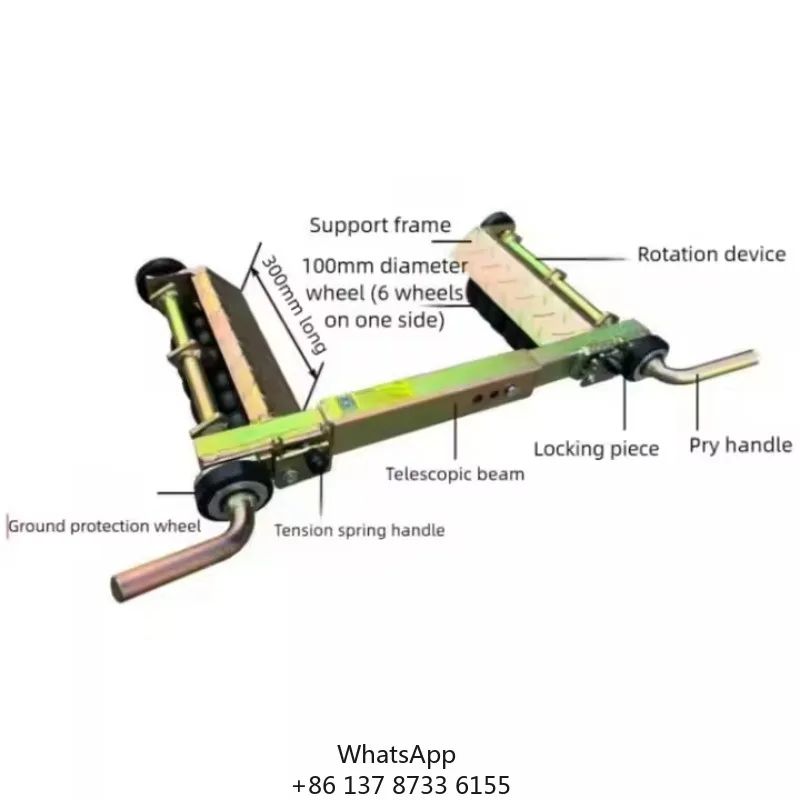 Heavy-Duty Vehicle Mover Tool For Auto Repair Car Lever Positioning Wheel Dolly Auxiliary Wheels Wreckers