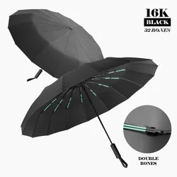 Fully Automatic Umbrella for Men Womens, Large Folding 32 Bone, Windproof Waterproof Strong,Sun Uv Sunshade Rain Umbrella Travel