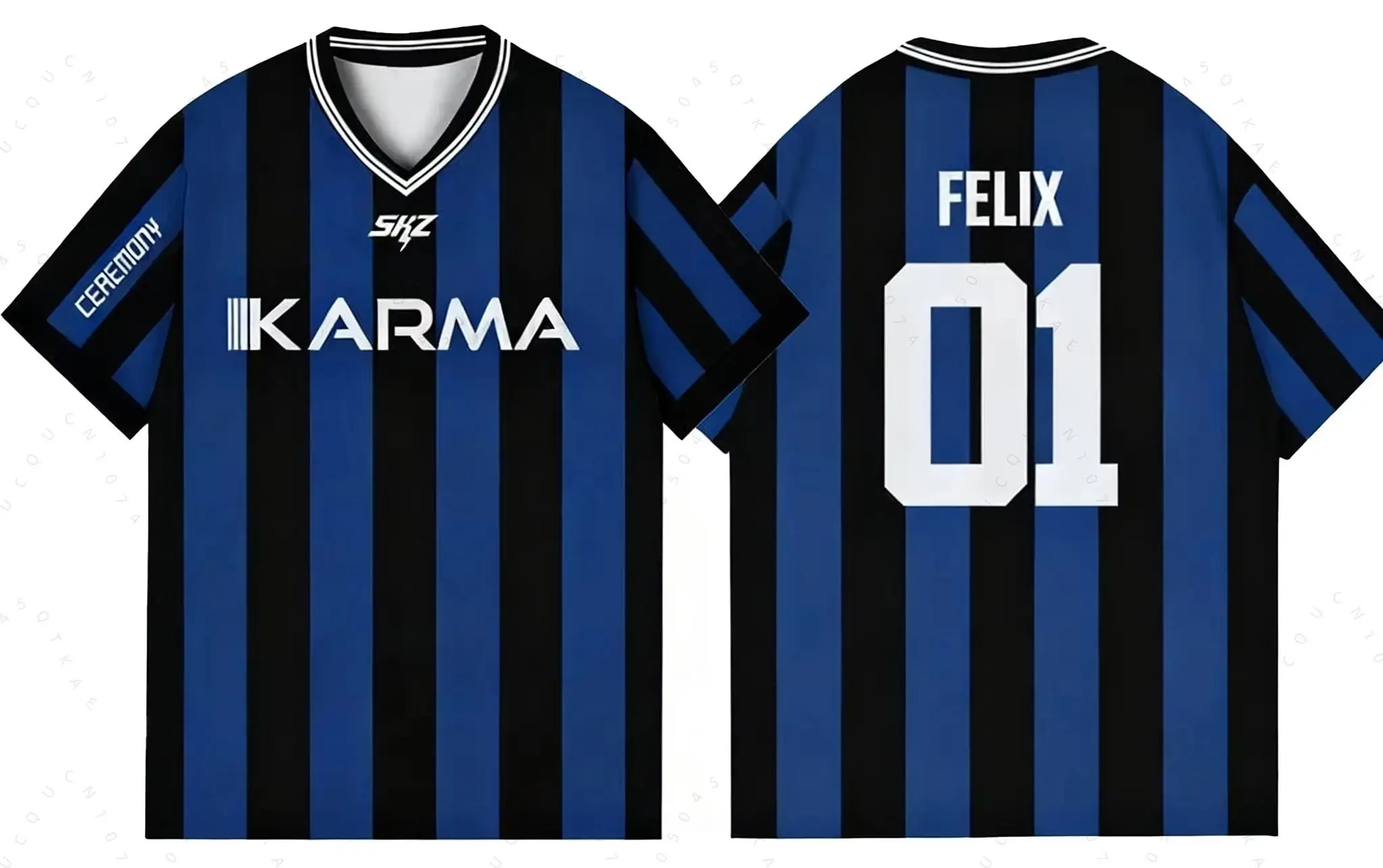 Kpop Stay Karma Album Fans T-Shirt Felix Bangchan Hyunjin Streetwear Casual Sport Oversize Kurzarm Familien-T-Shirt – Detail 5