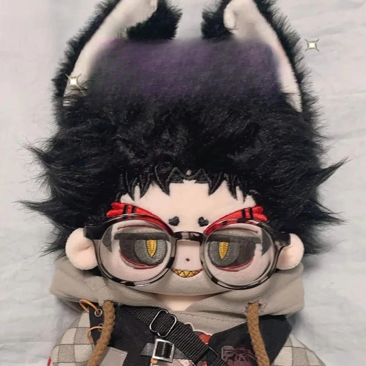 Husk Anime sin atributos Cosplay muñeca  algodón cuerpo orejas monstruo con esqueleto vestir Plushie figuras  juguete reg