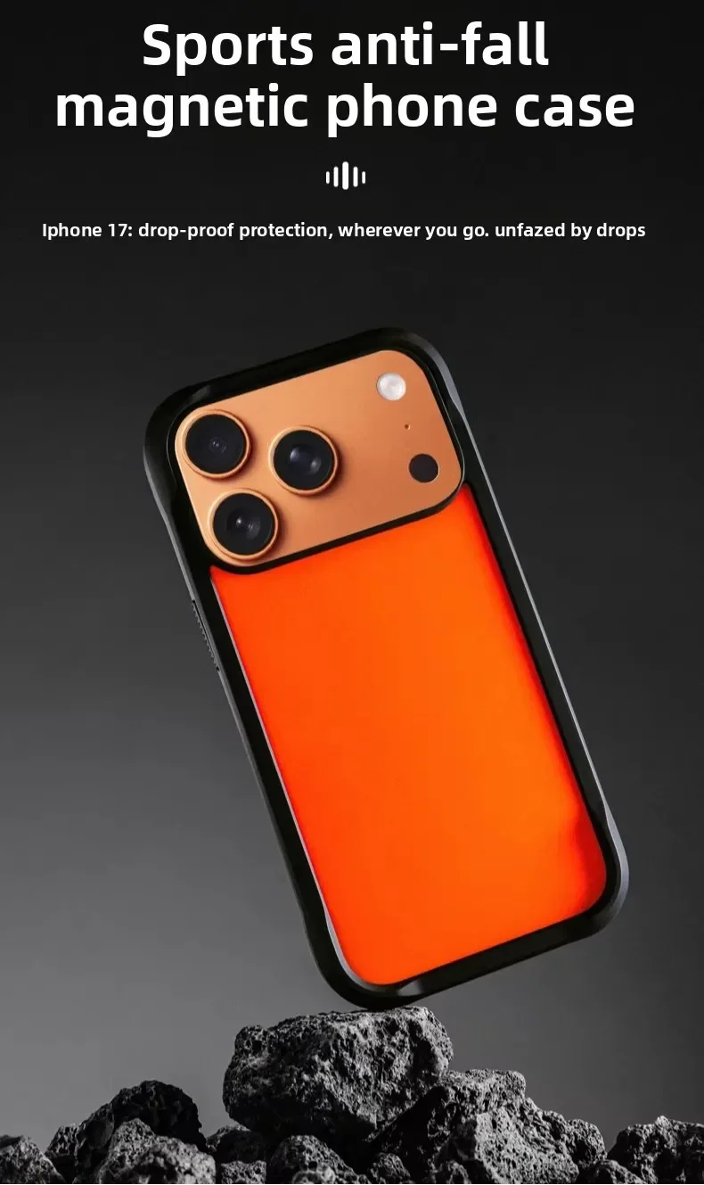 Applicable to the official new 17ProMax phone case APPLE17 the new drop-resistant and Magsafe magnetic camera all-inclusive