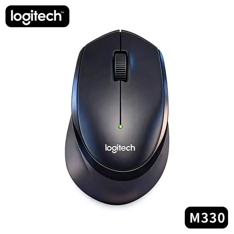 

Беспроводная бесшумная мышь Logitech M330, 2,4 ГГц, 1000 точек на дюйм, USB-наноприемник, удобная ручка для офиса, дома, ПК, ноутбука