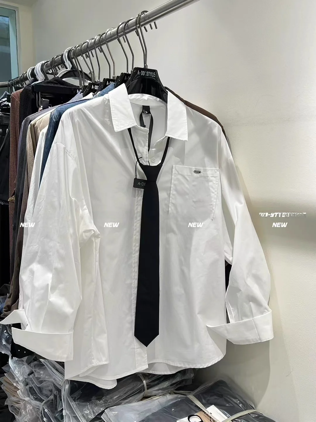 

Свободная женская длинная рубашка в корейском стиле, осенняя новинка, повседневный облегающий топ с завязками, модный