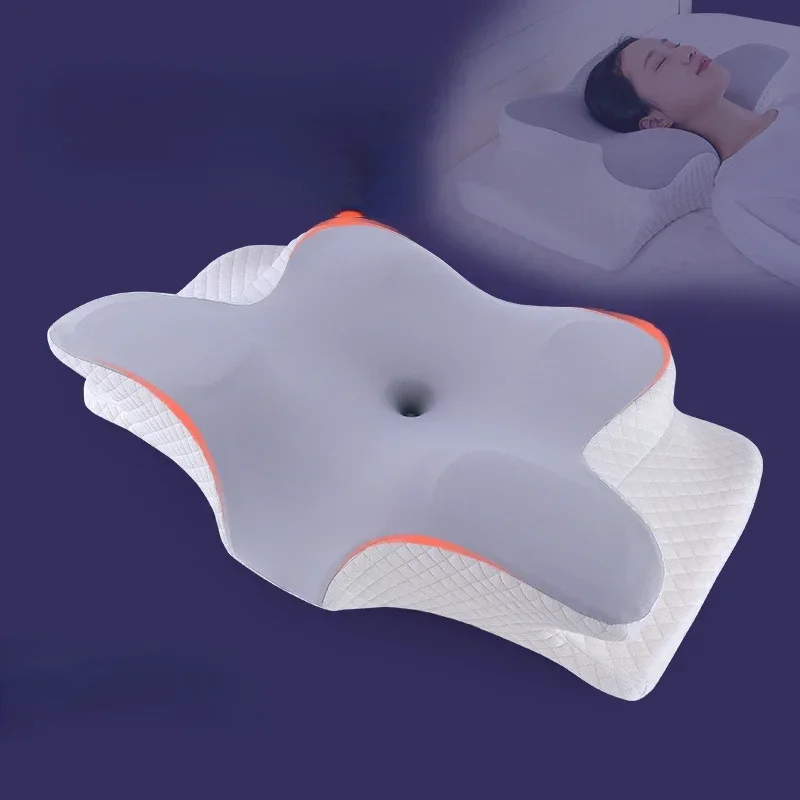 Alien Contour Memory Foam Pillow for Sleeping Slow Rebound Orthopedic Pillow for Neck Pain Soft Relax Cervical Neck Stretcher