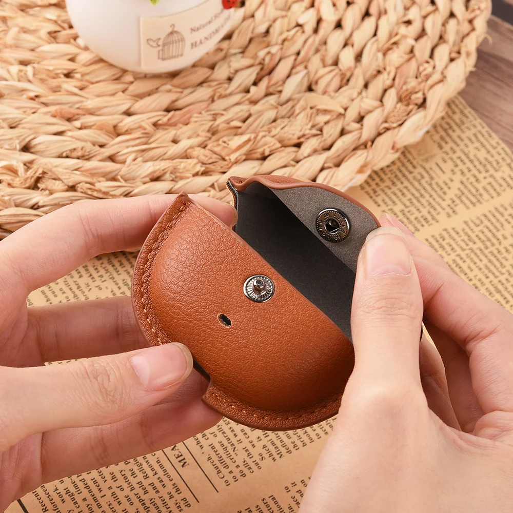 حافظة جلدية ريترو لهاتف Xiaomi Redmi Buds 6 Lite غطاء على طراز الأعمال سماعات أذن لهاتف Redmi Buds6 Lite سماعة شل مع خطاف