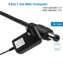 Power Cord Charger Adapter for 0.5A, AC 110 to 220V, DC 9V, 12V, 18V, 19V, 20V, 22V, 24V, 26V, 27V, 30V, 1A