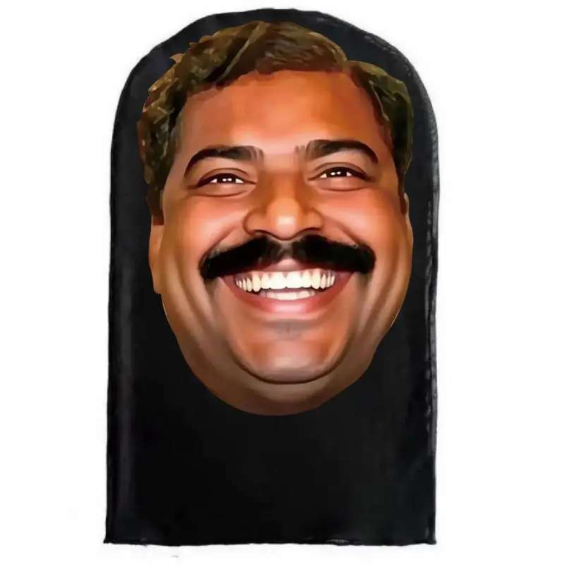 Indian facial expressions, funny and spoof avatar headsets, abstract and funny masks, live-streaming outdoor equipment