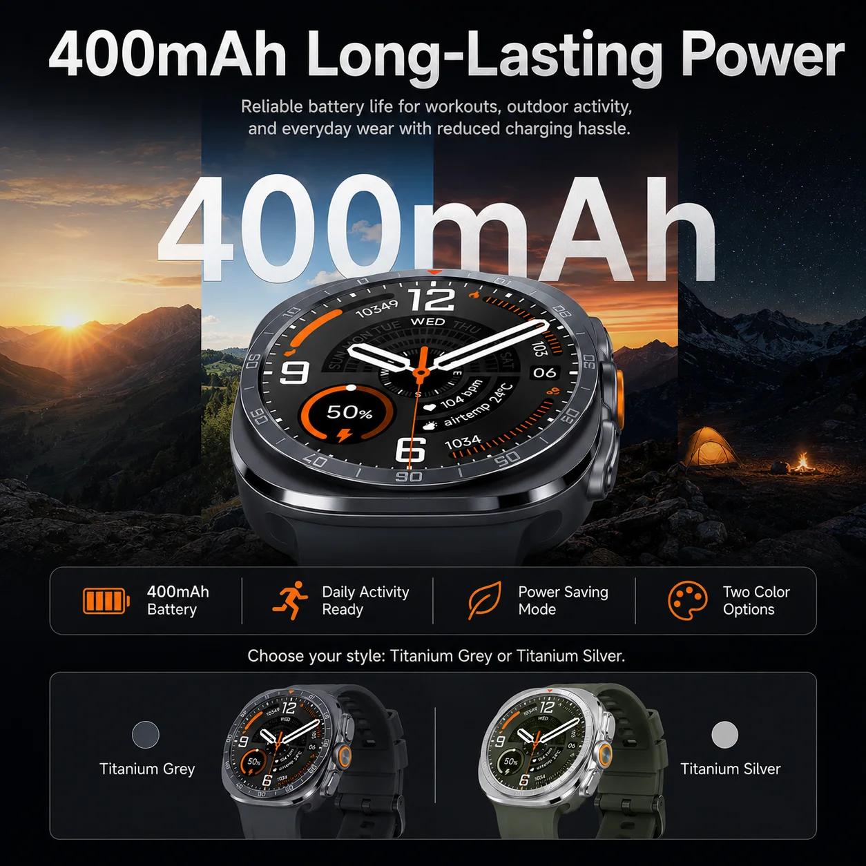 2026Smart Watch Ultra 2 HD Screen High-Precision Sensors Round-in-Square Design – Compatible with Android & IOS IP68 Waterproof view 5
