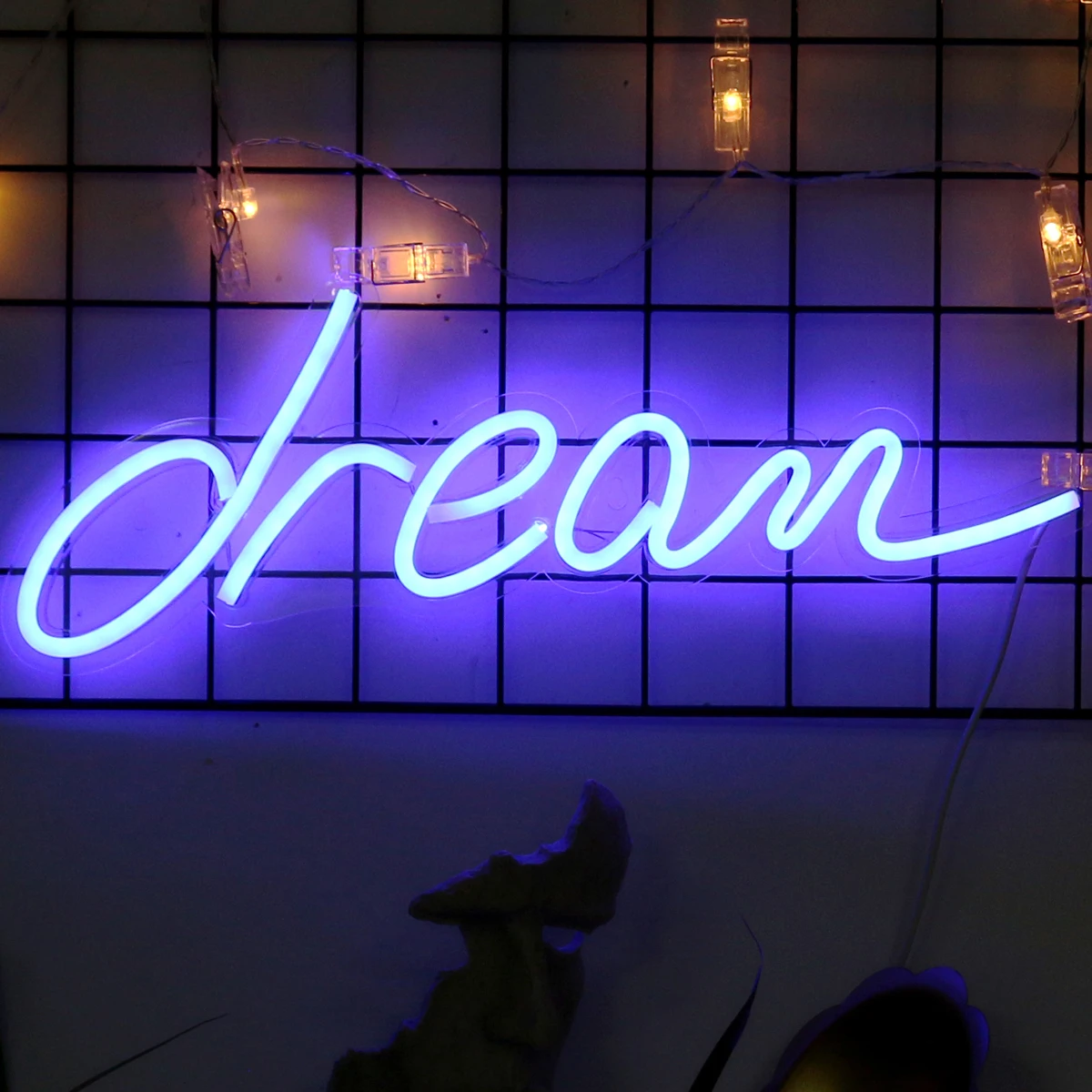 1pc LED Neon Mold style Dream USB Powered Neon Sign Decorative Light, Bedroom, Party, Wedding, Game Room, Perfect Gift