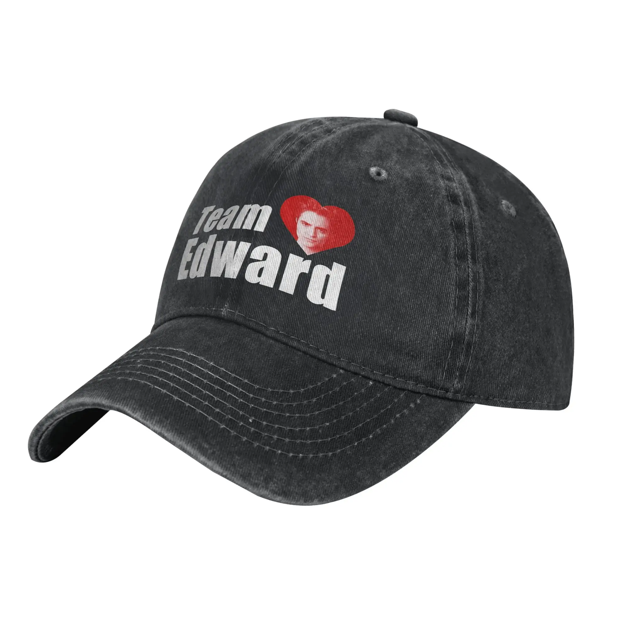 Twilight Movie Team Edward Men Women Baseball Cap  Distressed Denim Caps Hat Classic Outdoor Running Golf Soft Sun Cap