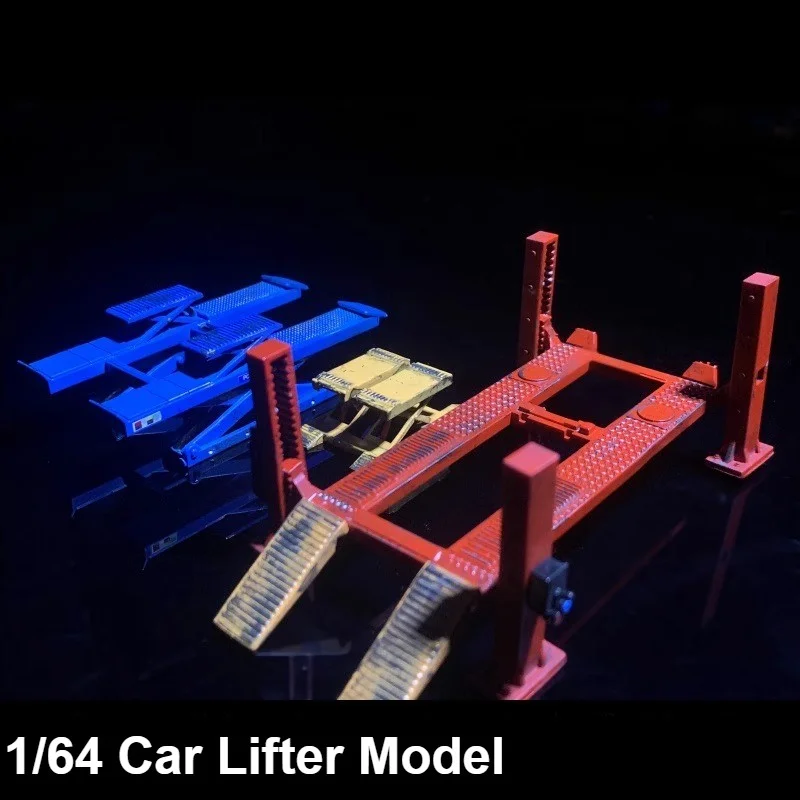 

Diorama 1/64 Car Garage Lifter Model City Repair Workshop Scene Props Model Parking Lot Lift Accessories ModelToy