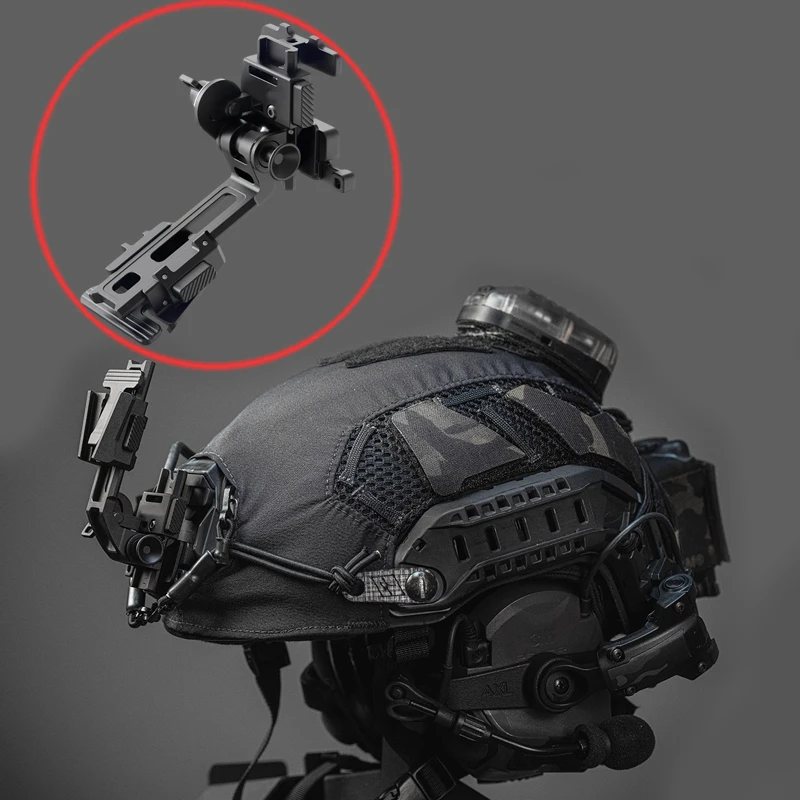 

1PCS Wilcox Dovetail/Shroud Compatible Tactical Helmet Flip Mount 6061 Aluminum Alloy Holder for VNG/FPV Goggles/Action Cameras