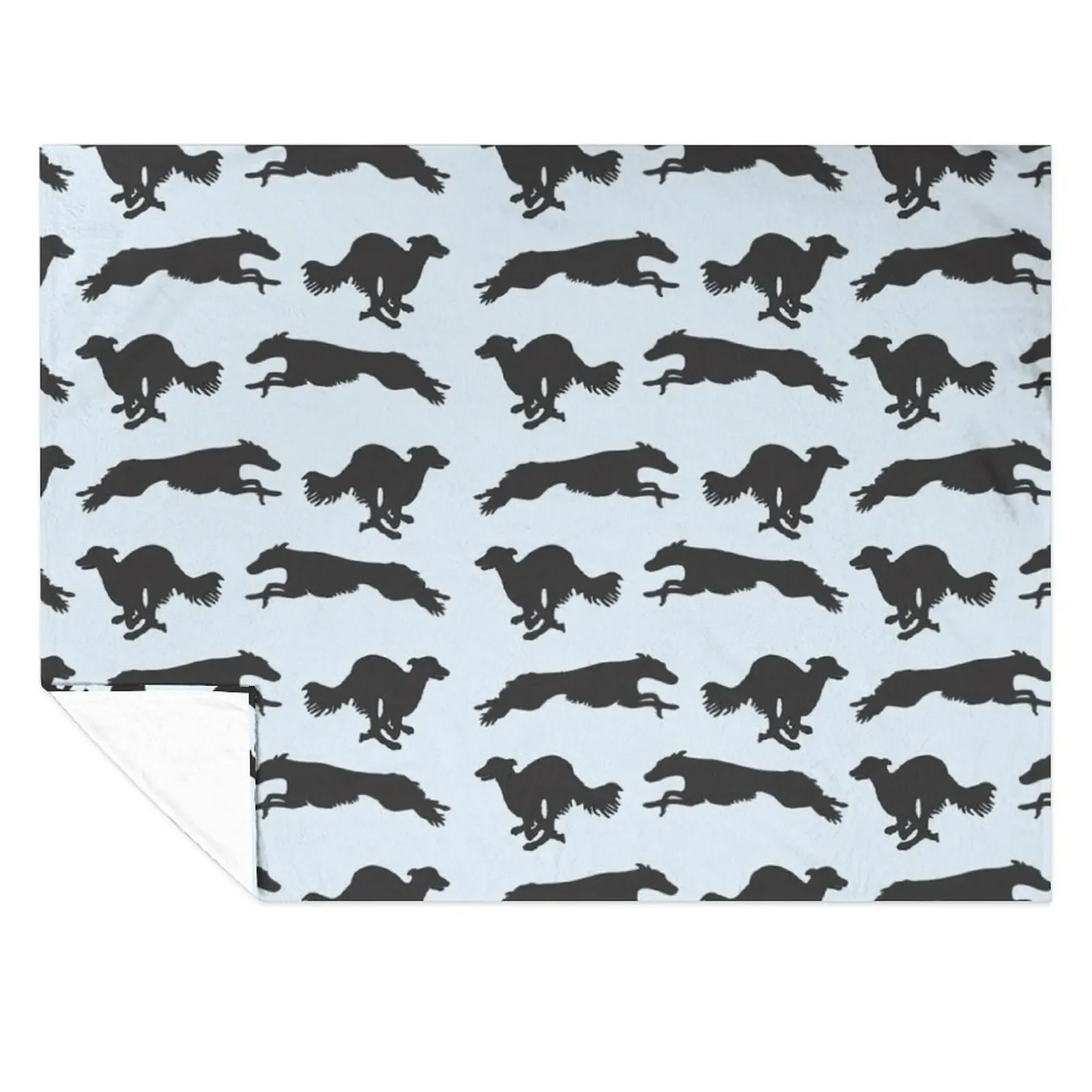 

Silken Windhounds Racing Silhouette Throw Blanket Beach funny gift Heavy Soft Plaid Blankets