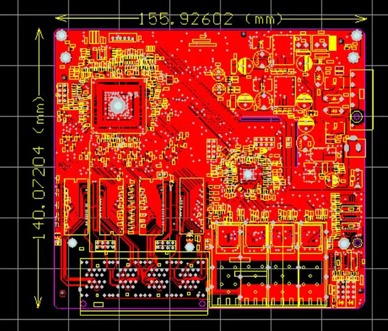 1000M switch Unmanaged 16port 10/100/1000M 6V-12V-24V 8 1000M port with 8 1000M SFP industrial  module PCBA board OEM Ports