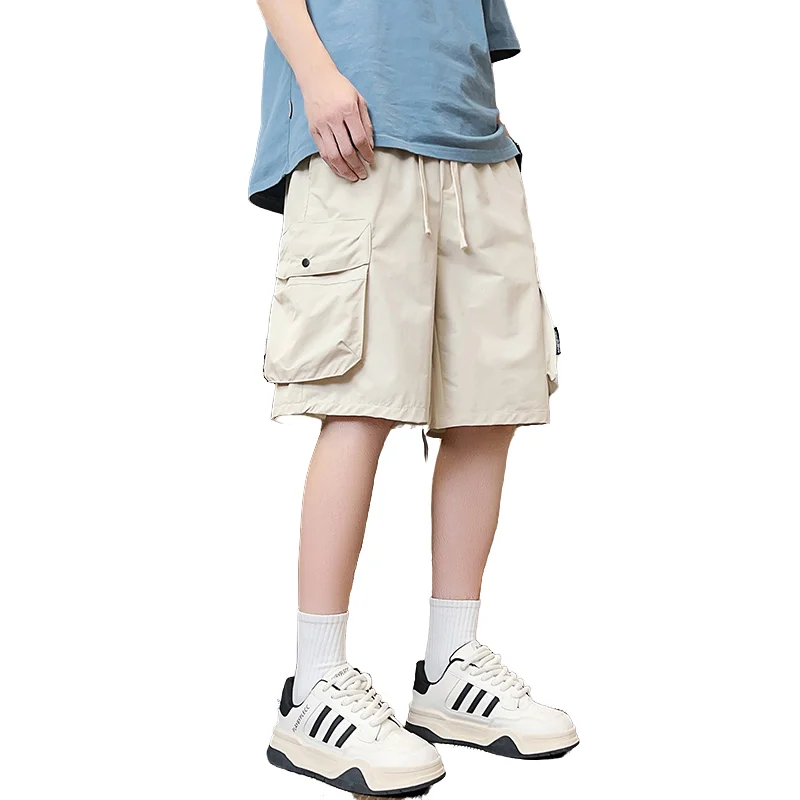 

Fashion Men's Cargo Shorts Summer Breathable Cotton Blend Loose Fit Multi Pocket Casual Work Shorts Minimalist Urban Streetwear