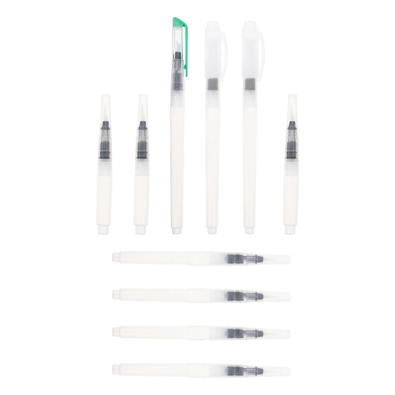 

10pcs Colored Pencil Brush Pen Watercolor Painting Pens For Students Portable Drawing Tools Smooth Ink Flow Durable Plastic