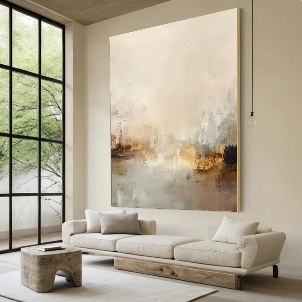 Large Abstract Wall Painting Hand Painted Floral Oil Painting Beautiful Roses Wall Art Picture Acrylic Texture Home Room  Decor