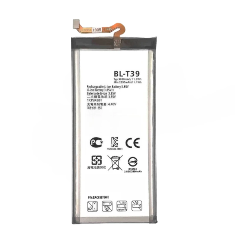 For LG G7 ThinQ G7+ LM G710 LMQ610 Li-Polymer New Replacement Mobile Phone Battery BL-T39 3.85V 3000mAh