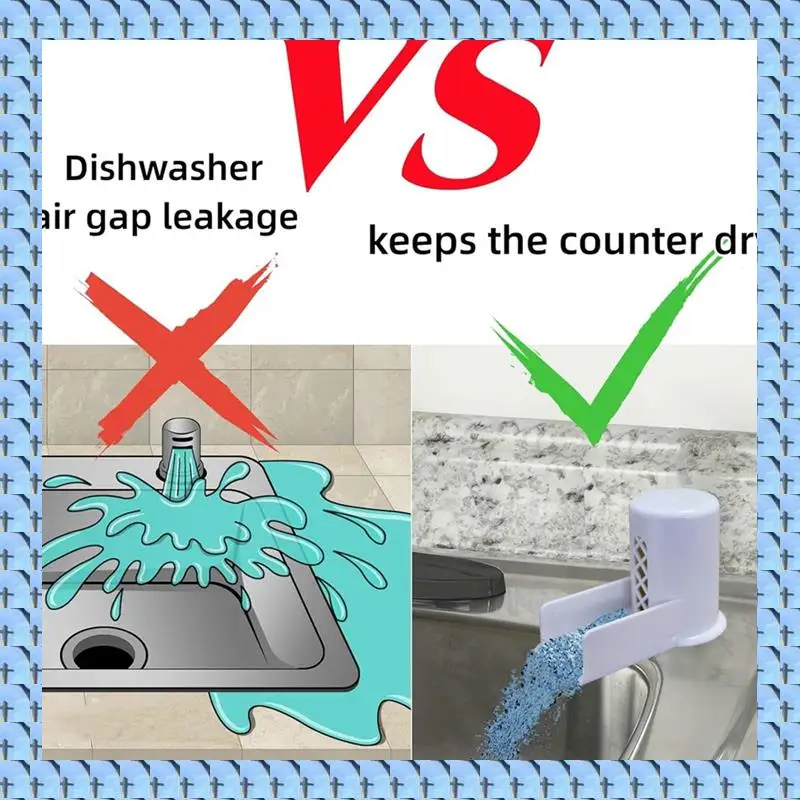 

NOCM Dishwasher Air Space Cover+Ramp, Replacement Air Space Dishwasher, Replacement For Dishwasher Air Space Overflow Gray