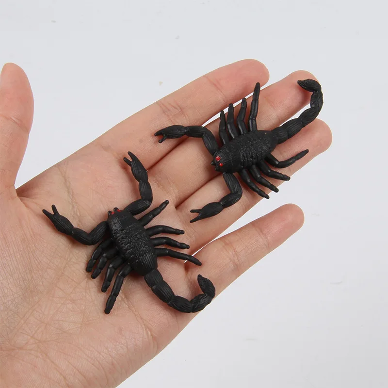 การเล่นตลกและหลอกจําลองแมงป่องดําค้างคาวเมาส์แมงมุมฮาโลวีนนวนิยายของเล่นพลาสติกขายส่ง