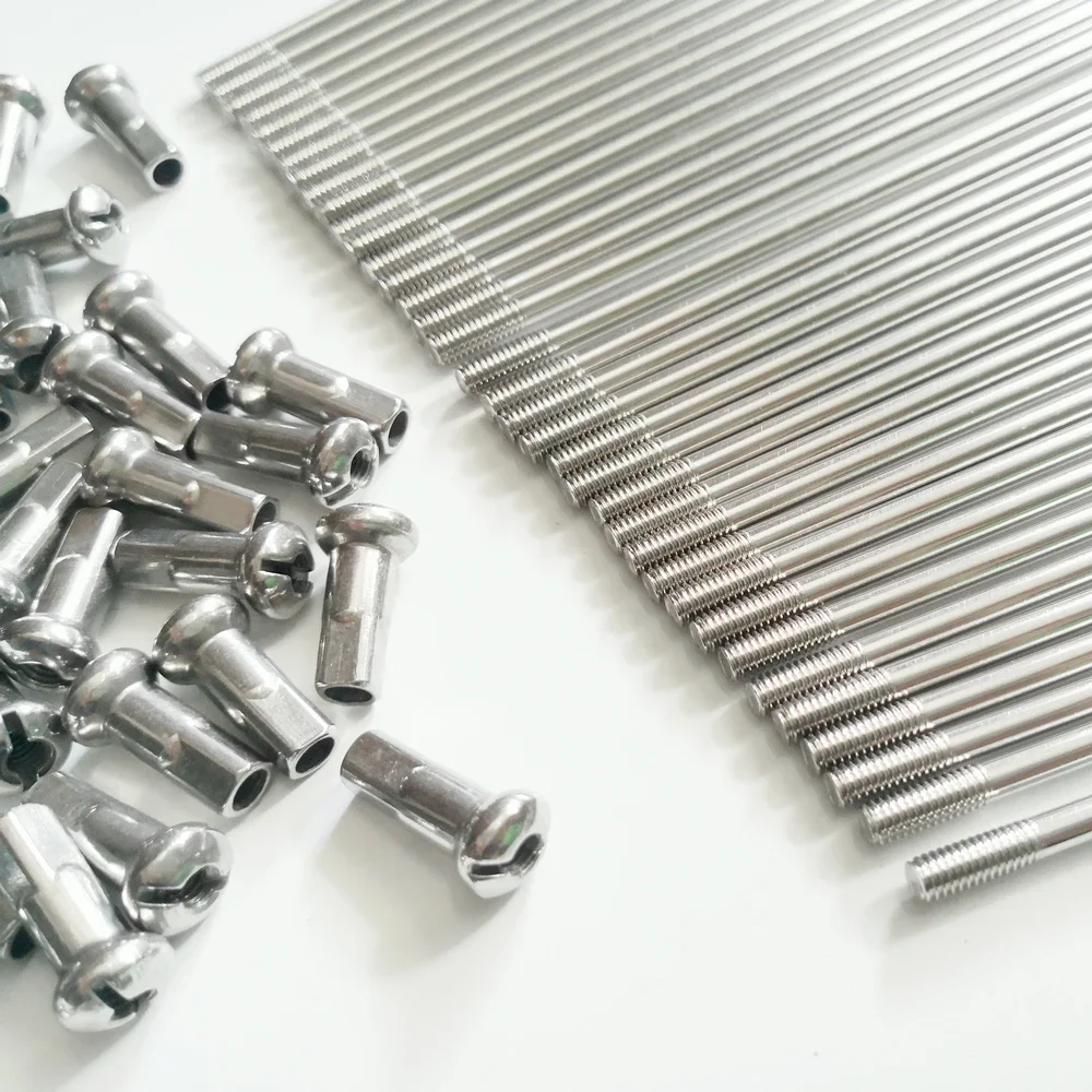 36 psc/lot 8G Dirt bike spoke 304 stainless steel motorcycle spoke 4.0×175/180/190/195/200/205/210mm
