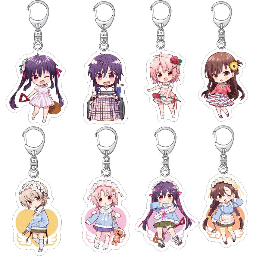 55MM Anime School-Live! ‌ ‌   Acryl-Schlüsselanhänger Takeya Yuki Ebisuzawa Kurumi Wakasa Yūri Naoki Miki Figur Anhänger Niedliche Geschenke