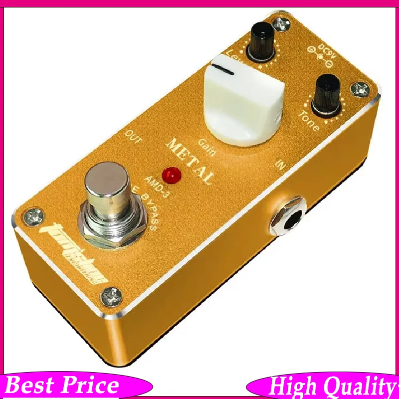 

Aroma AMD-3 Distortion Guitar Effect Pedal Heavy Metal Overload Effect with True Bypass Guitar Accessories